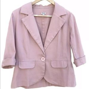 WEDNESDAY Pink Linen Blazer